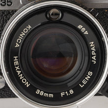 画像をギャラリービューアに読み込む, コニカ Konica C35 FD / HEXANON 38mm F1.8
