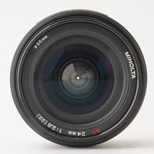 画像をギャラリービューアに読み込む, ミノルタ Minolta AF 24mm F2.8 ソニー Aマウント
