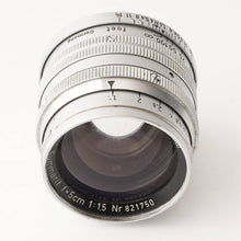 画像をギャラリービューアに読み込む, ライカ Leica Ernst Leitz Wetzlar Summarit 5cm 50mm F1.5 ズマリット L39マウント
