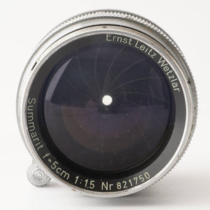 ライカ Leica Ernst Leitz Wetzlar Summarit 5cm 50mm F1.5 ズマリット L39マウント