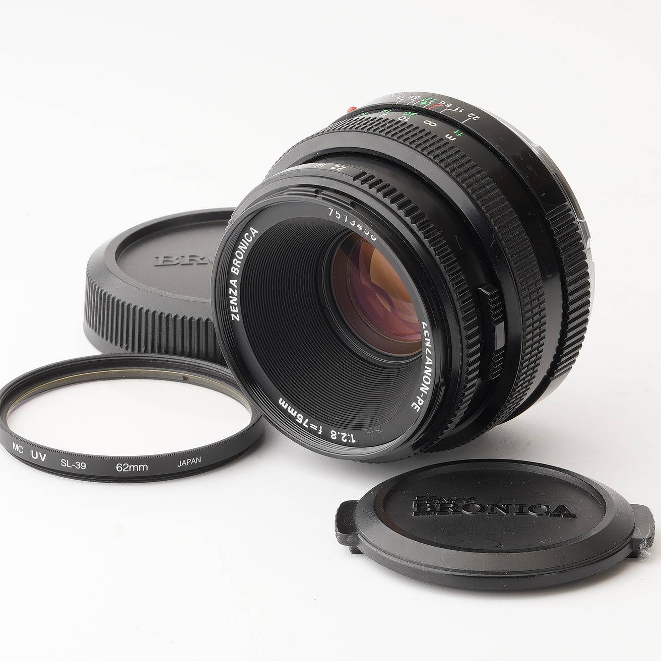 ブロニカ Zenza Bronica Zenzanon-PE 75mm F2.8 ゼンザブロニカ ETR用