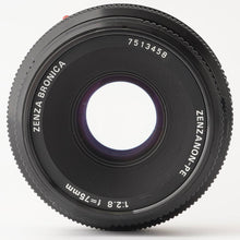 画像をギャラリービューアに読み込む, ブロニカ Zenza Bronica Zenzanon-PE 75mm F2.8 ゼンザブロニカ ETR用
