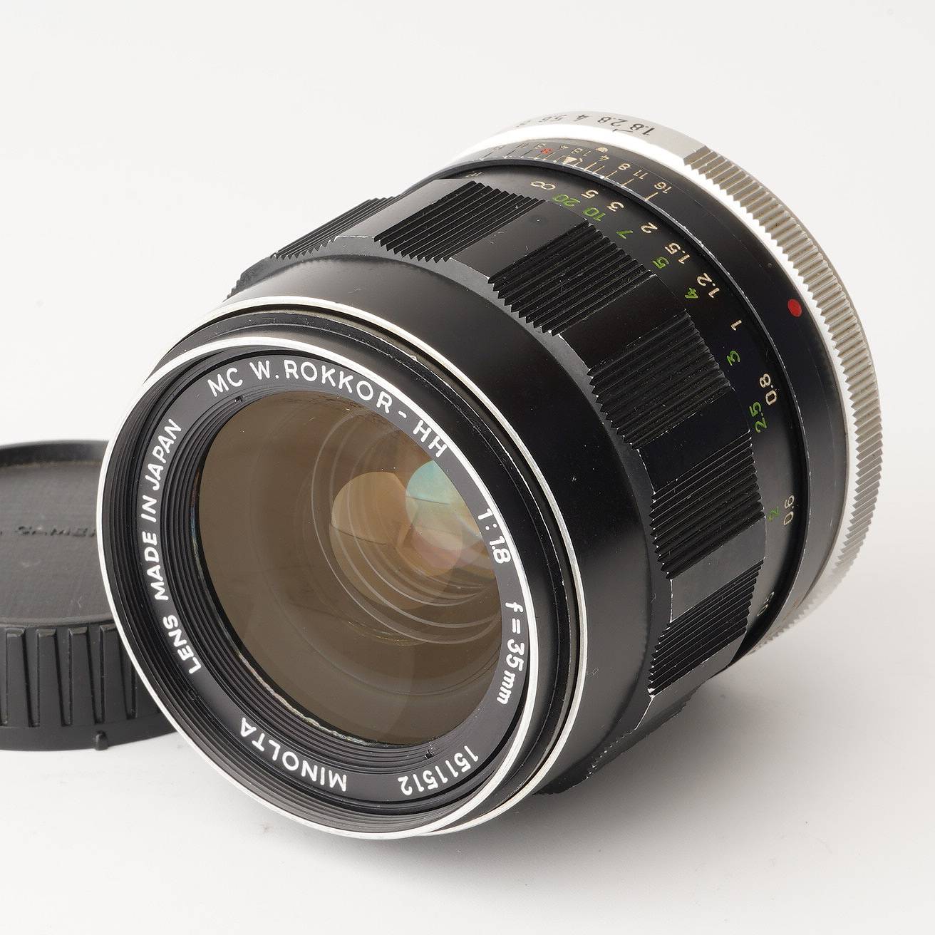MINOLTA ミノルタ MC W.ROKKOR HH 35mm F/1.8 単焦点レンズ ミノルタの