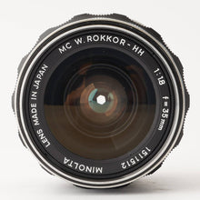 画像をギャラリービューアに読み込む, ミノルタ Minolta MC W.ROKKOR-HH 35mm F1.8 MCマウント
