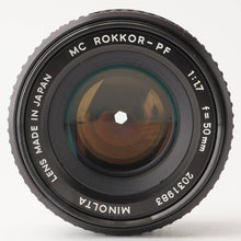 画像をギャラリービューアに読み込む, ミノルタ Minolta MC ロッコール Rokkor-PF 50mm F1.7
