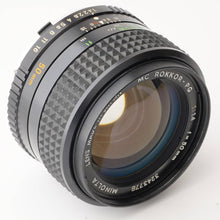 画像をギャラリービューアに読み込む, ミノルタ Minolta MC ロッコール Rokkor PG 50mm F1.4
