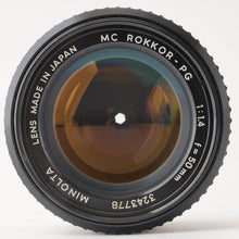 画像をギャラリービューアに読み込む, ミノルタ Minolta MC ロッコール Rokkor PG 50mm F1.4
