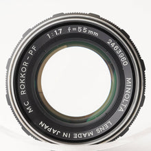 画像をギャラリービューアに読み込む, ミノルタ Minolta MC ロッコール Rokkor-PF 55mm F1.7
