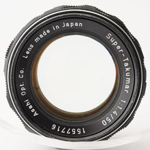 Load image into Gallery viewer, Pentax Asahi Super Takumar 50mm f/1.4 Early Model M42 mount
