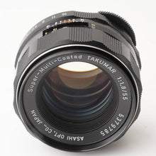 Load image into Gallery viewer, Pentax Asahi SMC Takumar 55mm f/1.8 M42 Mount
