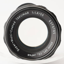 Load image into Gallery viewer, Pentax Asahi SMC Takumar 55mm f/1.8 M42 Mount
