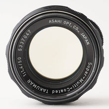 Load image into Gallery viewer, Pentax Asahi SMC Takumar 50mm f/1.4 M42 Mount
