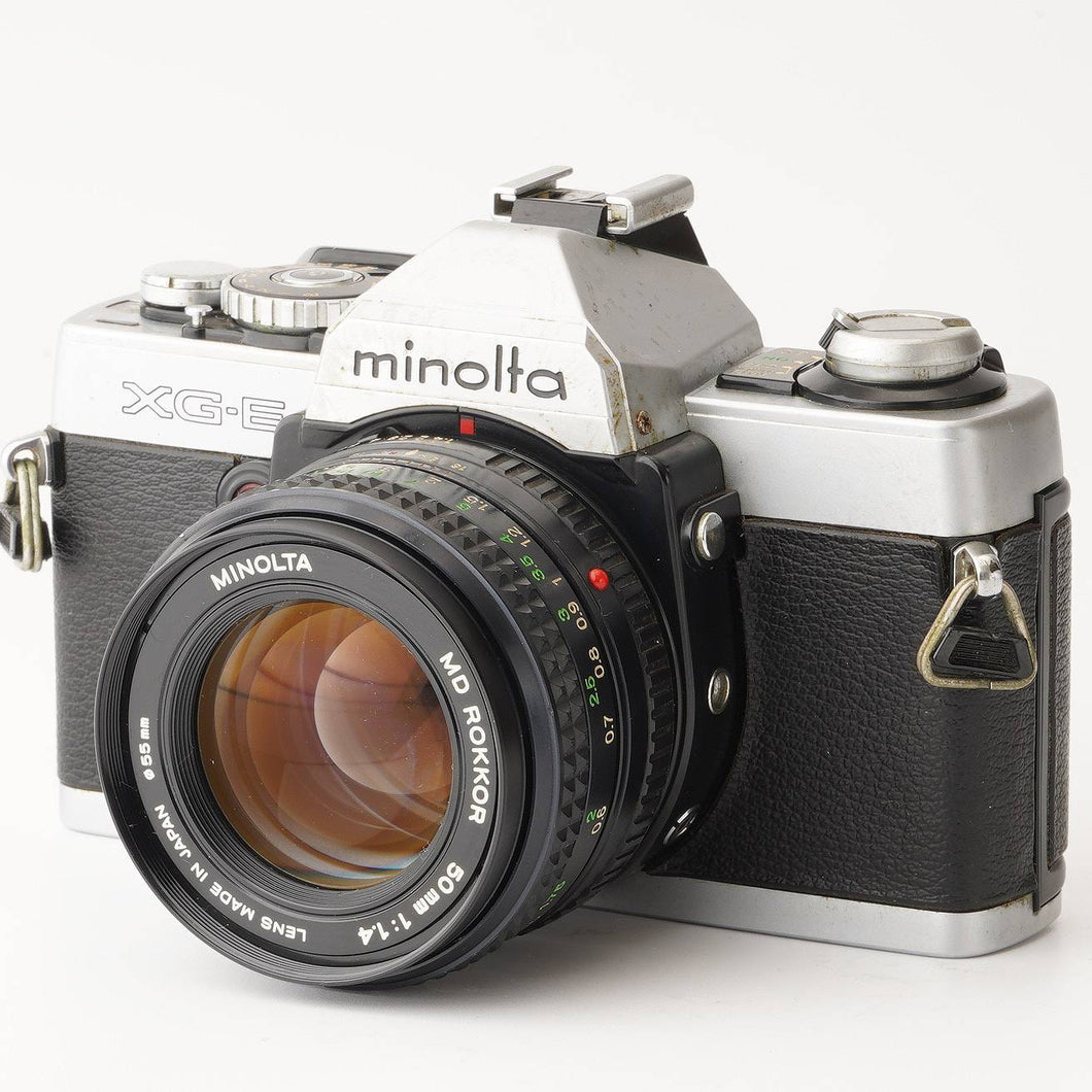 ミノルタ Minolta XG-E / ロッコール Rokkor 50mm F1.4 35mm一眼レフフイルムカメラ