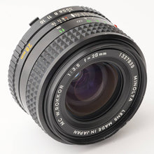 画像をギャラリービューアに読み込む, ミノルタ Minolta MC W.ロッコール ROKKOR 28mm F3.5
