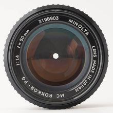 画像をギャラリービューアに読み込む, ミノルタ Minolta MC ロッコール Rokkor PG 50mm F1.4
