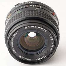 画像をギャラリービューアに読み込む, ミノルタ Minolta MC W.Rokkor 28mm F2.8 ミノルタ MCマウント
