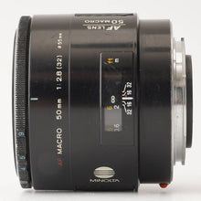 画像をギャラリービューアに読み込む, ミノルタ Minolta AF Macro 50mm F2.8 Aマウント
