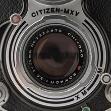 画像をギャラリービューアに読み込む, ミノルタ Minolta オートコード AUTOCORD 前期型 / CHIYOKO ROKKOR 75mm F3.5
