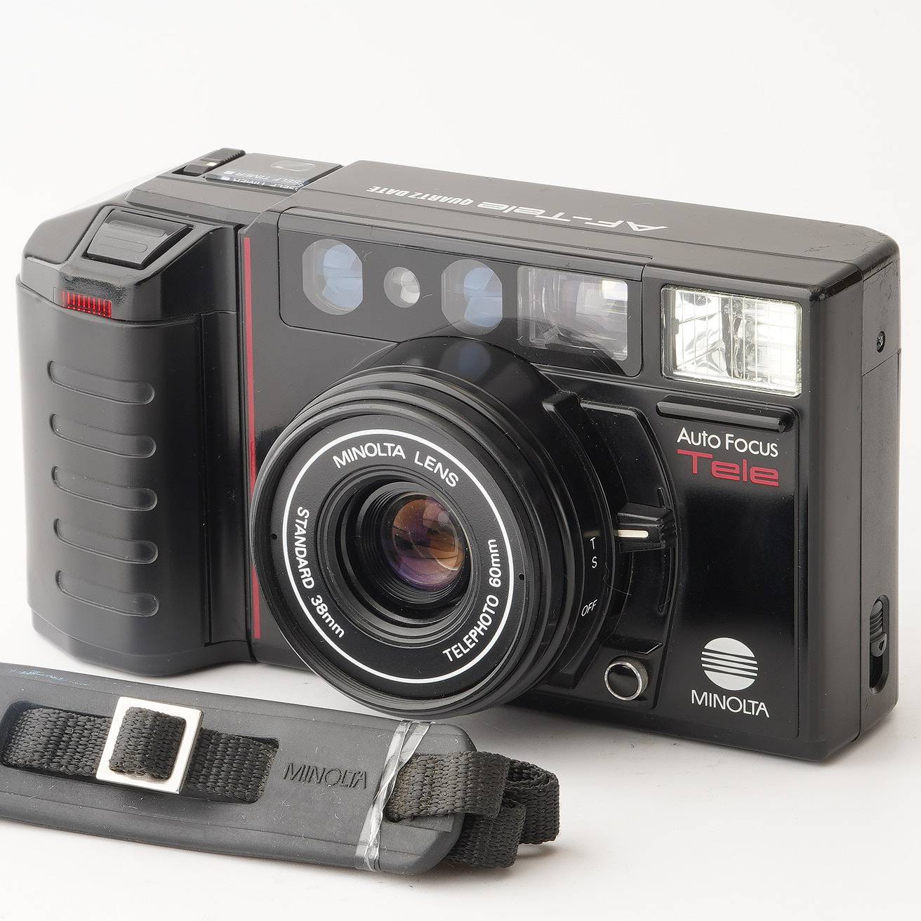 ミノルタMinolta AF-Tele QUARTZ フィルムコンパクト ミノルタ Minolta AF-TELE QUARTS DATE / 38-60mm 35mm コンパクト