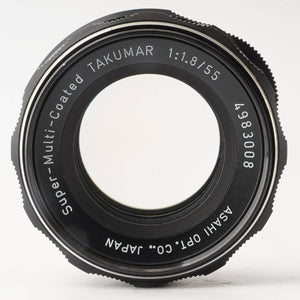 ペンタックス Pentax Asahi Super Multi Coated タクマー Takumar 55mm F1.8 M42マウント