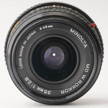 画像をギャラリービューアに読み込む, ミノルタ Minolta MD W.ROKKOR 35mm F2.8

