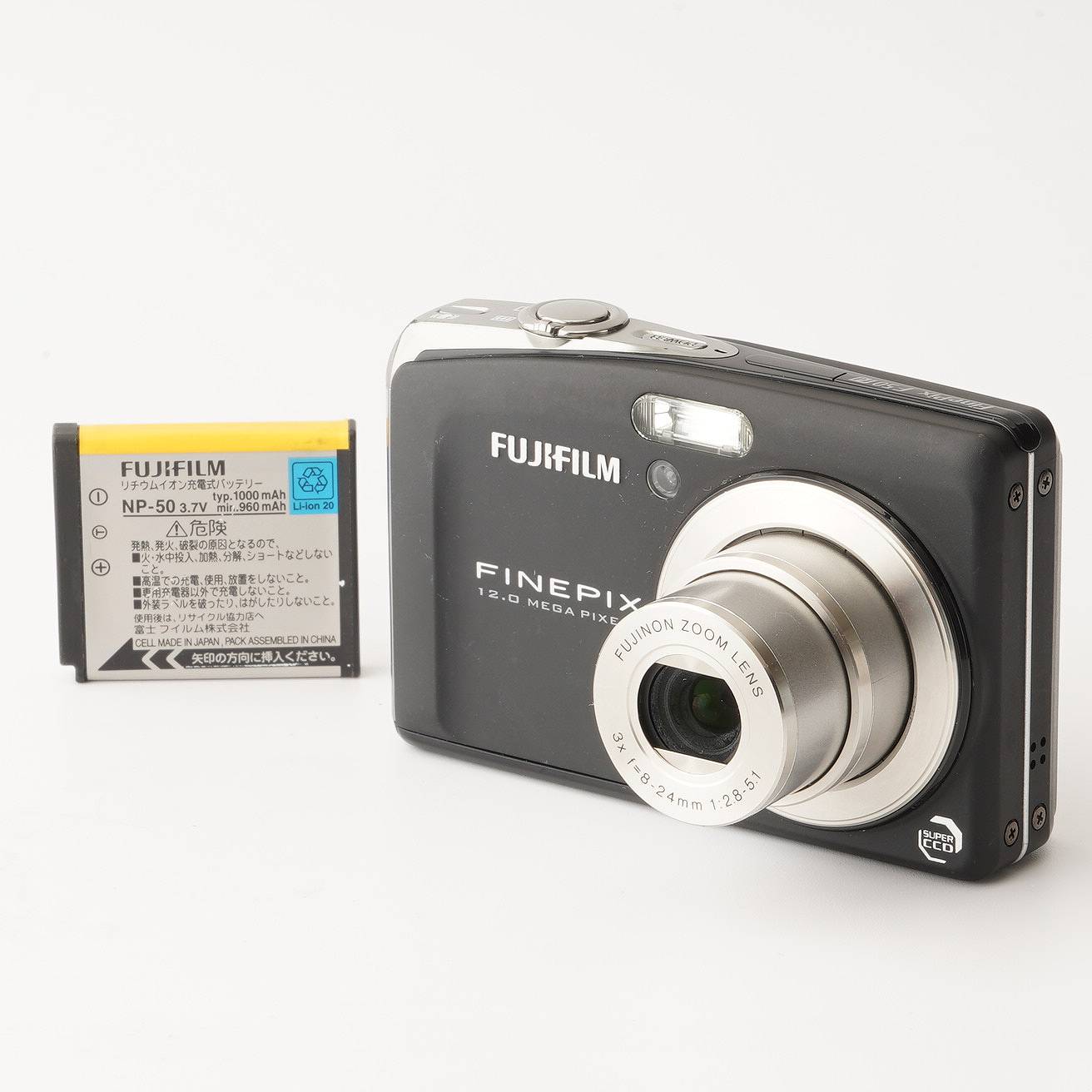 Fujifilm FINEPIX F50fd Black 3x Compact Digital Camera – Natural