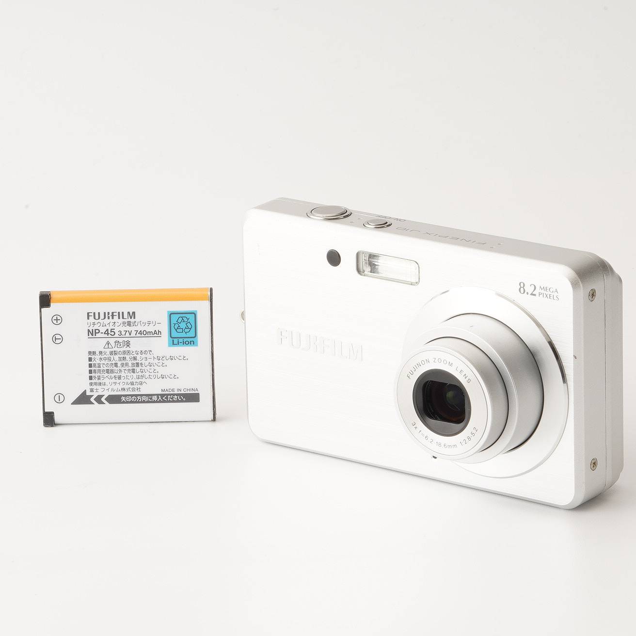 富士フィルム Fjifilm FINEPIX J10 シルバー 3xズーム コンパクト