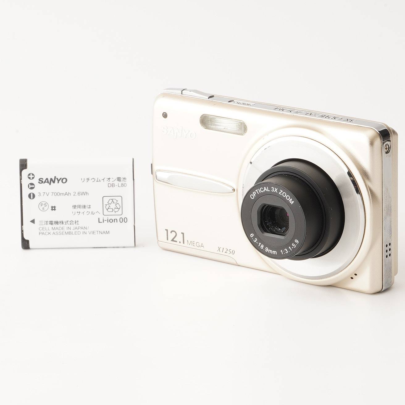 SANYO X1250 コンパクトデジタルカメラ 12.1メガ 【公式通販】