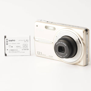 三洋 Sanyo DSC X1250 シャンパンゴールド 3xズーム コンパクトデジタルカメラ