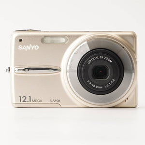三洋 Sanyo DSC X1250 シャンパンゴールド 3xズーム コンパクトデジタルカメラ