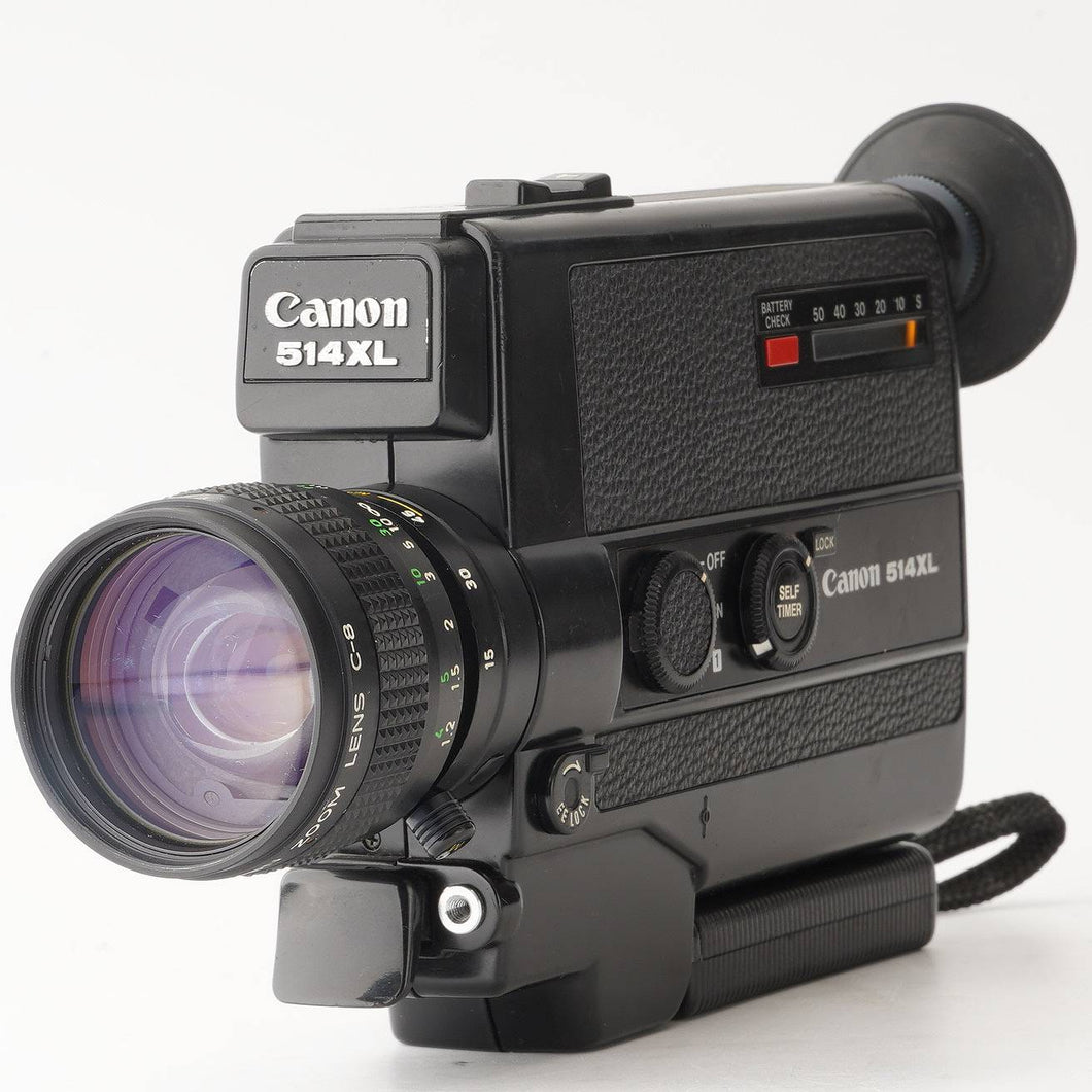 キヤノン Canon 514XL Super8 8mm ビデオカメラ / Zoom Lens C-8 9-45mm F1.4 Macro