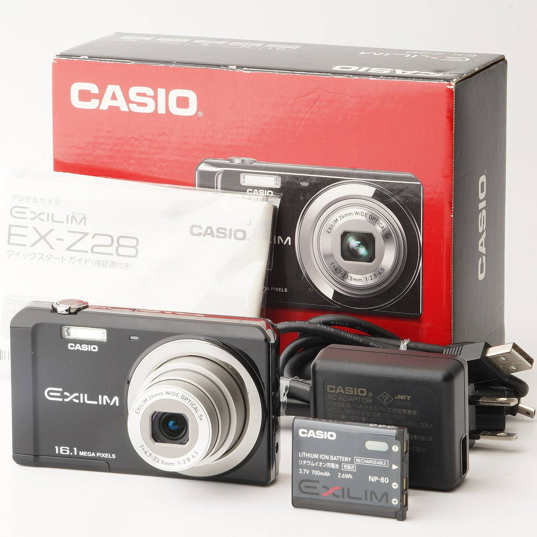 CASIO EXILIM EX-Z28 コンパクトデジタルカメラ カシオ Casio EXILIM EX-Z28 ブラック コンパクトデジタルカメラ