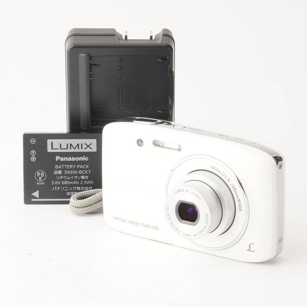 Panasonic LUMIX DMC-S2 デジカメ　ホワイト Amazon | パナソニック デジタルカメラ ルミックス S2 光学4倍