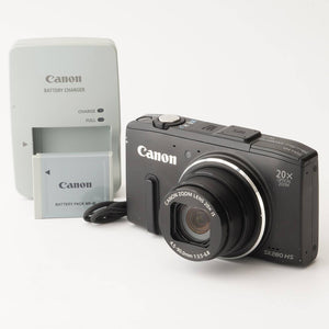 キヤノン Canon PowerShot SX280 HS WiFi ブラック 20x 光学ズーム