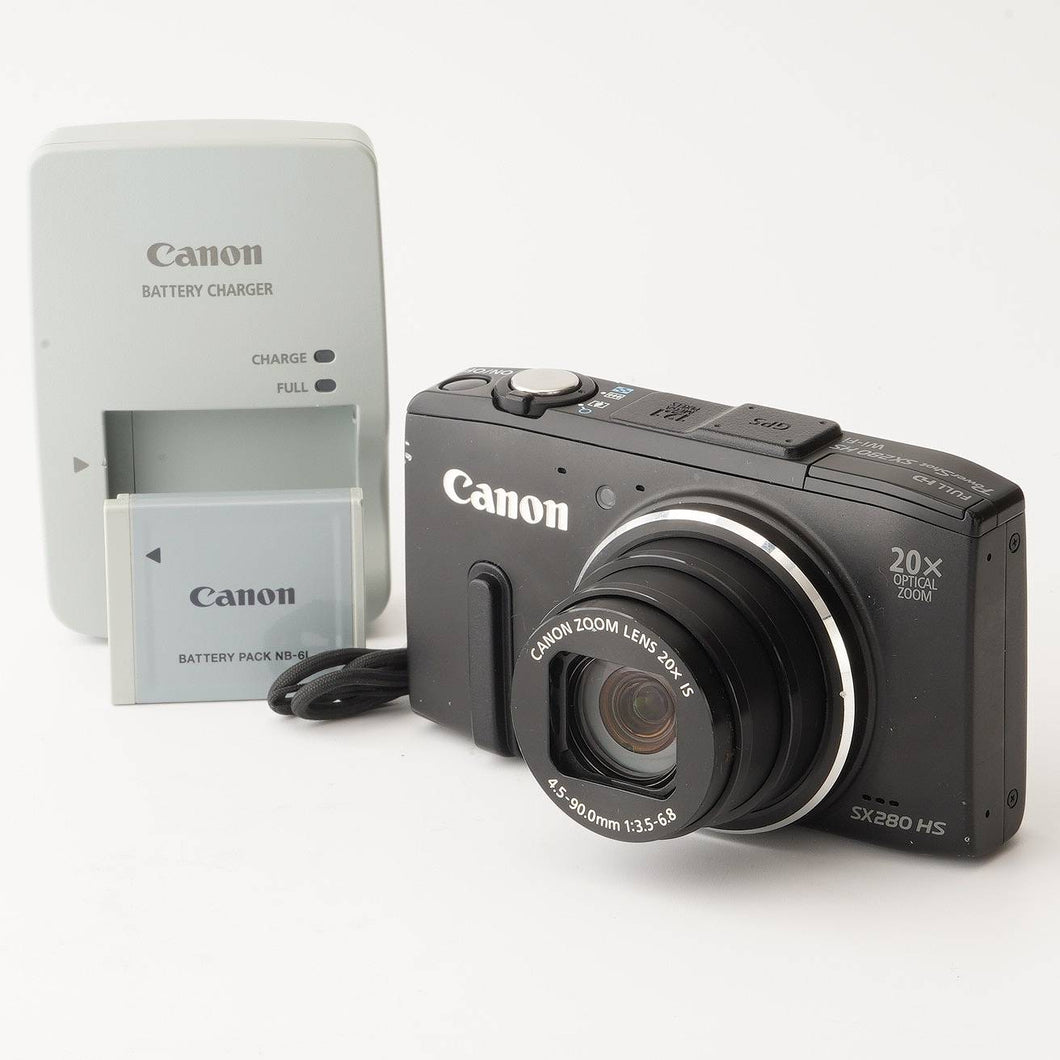 キヤノン Canon PowerShot SX280 HS WiFi ブラック 20x 光学ズーム
