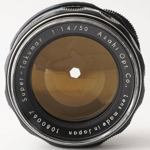 ペンタックス Pentax Asahi スーパータクマー Super Takumar 50mm F1.4 前期 8枚玉 M42 マウント