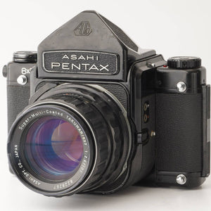 Pentax 6x7 Eye Level Mirror up / Super-Multi-Coated TAKUMAR 6X7 105mm f/2.4