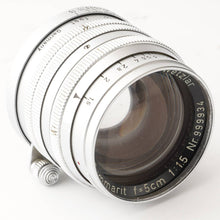 画像をギャラリービューアに読み込む, ライカ Leica Ernst Leitz GmbH Wetzlar ズマリット Summarit 5cm 50mm F1.5 L39 マウント
