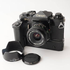 Canon F-1 Later Model / Canon Lens FD 28mm f/2.8 Power Winder F