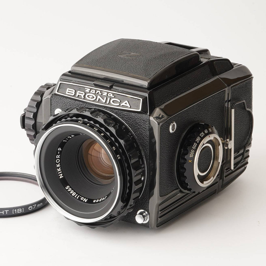 ブロニカ Zenza Bronica S2 ブラック/ NIKKOR-P 75mm F2.8