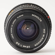画像をギャラリービューアに読み込む, ミノルタ Minolta MD W.ROKKOR 28mm F2.8
