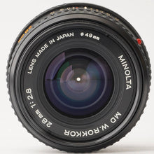 画像をギャラリービューアに読み込む, ミノルタ Minolta MD W.ROKKOR  28mm F2.8
