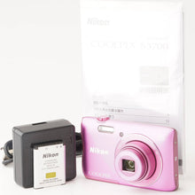 画像をギャラリービューアに読み込む, ニコン Nikon COOLPIX S3700 ピンク8x 光学ズーム
