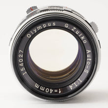 Load image into Gallery viewer, Olympus G.Zuiko Auto-S 40mm F1.4 For PEN F FT
