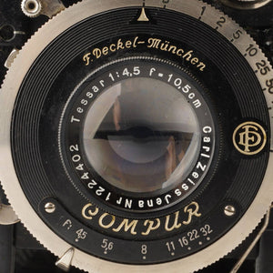 F.Deckel-Munchen Dresden-A Carl Zeiss Jena Tessar 10.5cm f/4.5