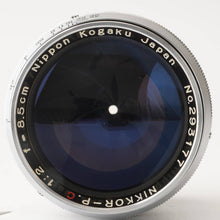 Load image into Gallery viewer, Nippon Kogaku NIKKOR-P.C 8.5cm f/2 85mm
