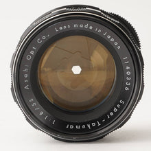 Load image into Gallery viewer, Pentax Asahi Super Takumar 55mm f/1.8 M42 Mount
