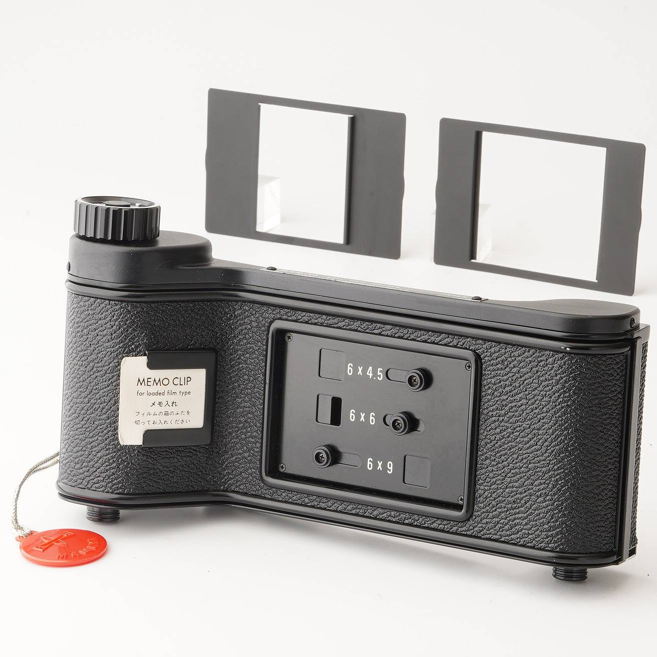 マミヤプレス用　ロールフィルムホルダー　K型　説明書、画面枠、ファインダーマスク マミヤ Mamiya ロール フィルム アダプター ホルダー K型 6x4.5