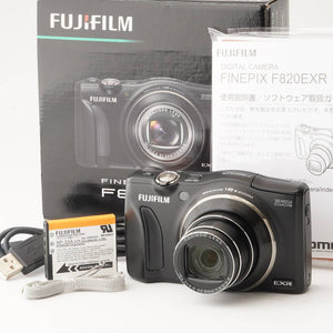 フジ Fujifilm FINEPIX F820 EXR ブラック 18x 光学ズーム