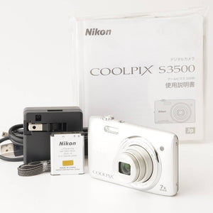 ニコン Nikon COOLPIX S3500 シルバー 7x 広角ズーム